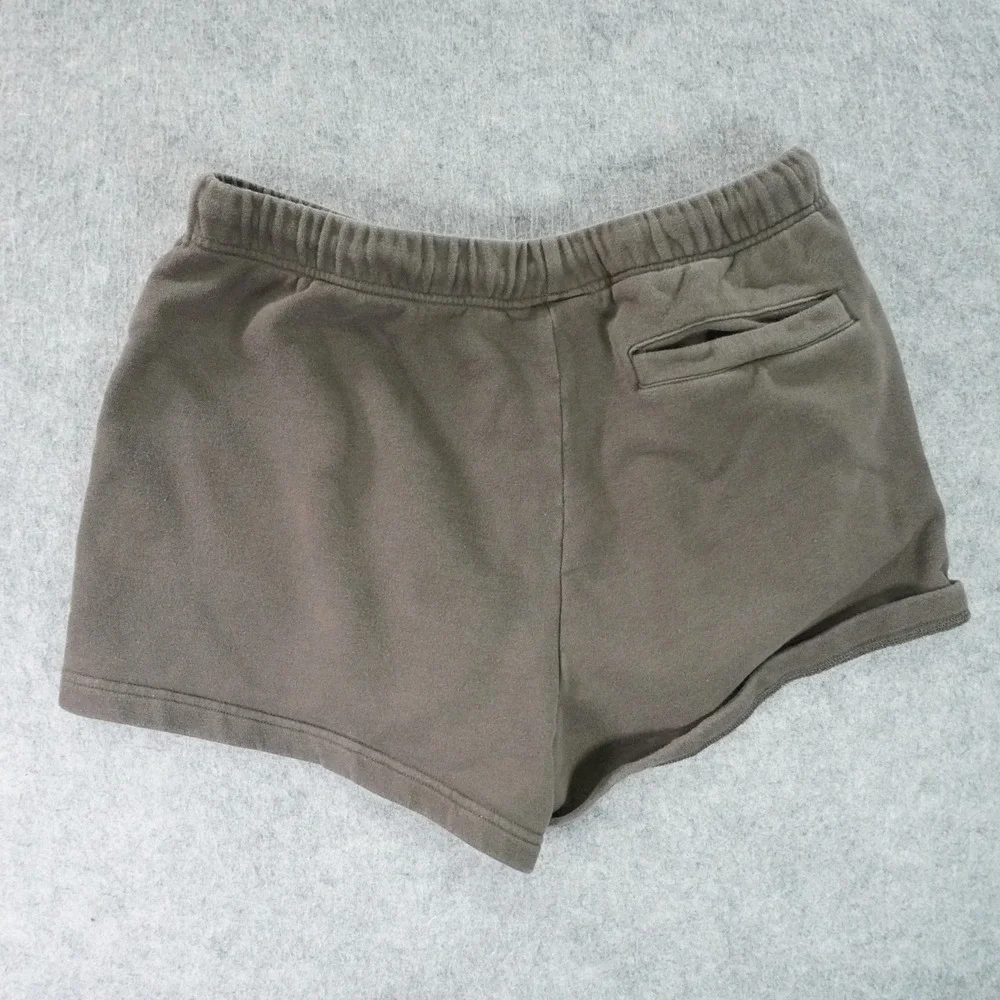 Teddy‎ Fresh Sweatshorts Womens XL Gray Elastic Waist Draw String Logo